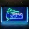 Cerveza Pacifico Large Marlin 3-Color LED Sign Man Cave Home Bar Pub Decor