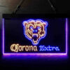 Chicago Bears Corona Extra LED Sign Man Cave Home Bar Pub Decor