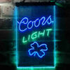 Coors Light 4 Leaf Clover LED Sign Home Bar Decor