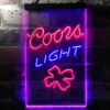 Coors Light 4 Leaf Clover LED Sign Home Bar Decor