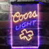 Coors Light 4 Leaf Clover LED Sign Home Bar Decor