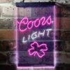 Coors Light 4 Leaf Clover LED Sign Home Bar Decor