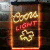 Coors Light 4 Leaf Clover LED Sign Home Bar Decor