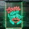 Coors Light Crab Bar LED Sign Home Bar Man Cave Decor