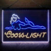 Coors Light Girl Lady 3-Color LED Sign Man Cave Home Bar Pub Decor