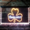 Coors Light Green Clover Shamrock LED Sign Home Bar Decor