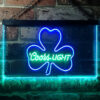 Coors Light Green Clover Shamrock LED Sign Home Bar Decor