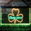 Coors Light Green Clover Shamrock LED Sign Home Bar Decor