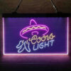 Coors Light Mexican Hat 3-Color LED Sign Man Cave Home Bar Pub Decor