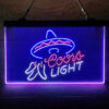 Coors Light Mexican Hat 3-Color LED Sign Man Cave Home Bar Pub Decor