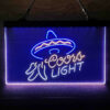 Coors Light Mexican Hat 3-Color LED Sign Man Cave Home Bar Pub Decor