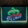 Coors Light Mexican Hat 3-Color LED Sign Man Cave Home Bar Pub Decor