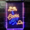 Coors Light Palm Tree LED Sign Home Bar Decor