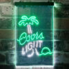 Coors Light Palm Tree LED Sign Home Bar Decor