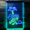 Coors Light Palm Tree LED Sign Home Bar Decor