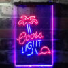 Coors Light Palm Tree LED Sign Home Bar Decor