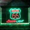 Coors Light Route 66 LED Sign Home Bar Decor