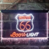 Coors Light Route 66 LED Sign Home Bar Decor