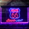 Coors Light Route 66 LED Sign Home Bar Decor