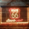 Coors Light Route 66 LED Sign Home Bar Decor