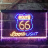 Coors Light Route 66 LED Sign Home Bar Decor