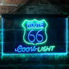 Coors Light Route 66 LED Sign Home Bar Decor