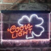 Coors Light Shamrock LED Sign Man Cave Home Bar Pub Decor