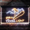 Coors Light Ski Sport LED Sign Man Cave Home Bar Pub Decor