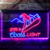 Coors Light Ski Sport LED Sign Man Cave Home Bar Pub Decor