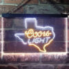 Coors Light Texas Home Bar Neon Light LED Sign Man Cave Decor