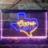 Coors Light Texas Home Bar Neon Light LED Sign Man Cave Decor