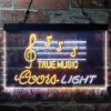 Coors Light True Music Bar LED Sign Home Bar Man Cave Decor