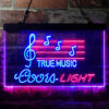 Coors Light True Music Bar LED Sign Home Bar Man Cave Decor