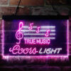 Coors Light True Music Bar LED Sign Home Bar Man Cave Decor