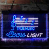 Coors Light True Music Bar LED Sign Home Bar Man Cave Decor