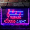 Coors Light True Music Bar LED Sign Home Bar Man Cave Decor