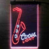 Coors Lite Saxophone LED Sign Man Cave Home Bar Pub Decor