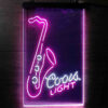 Coors Lite Saxophone LED Sign Man Cave Home Bar Pub Decor