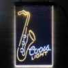 Coors Lite Saxophone LED Sign Man Cave Home Bar Pub Decor