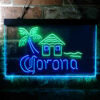 Corona Cabin Island Palm Tree LED Sign Home Bar Decor