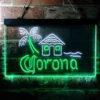 Corona Cabin Island Palm Tree LED Sign Home Bar Decor