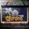 Corona Cabin Island Palm Tree LED Sign Home Bar Decor