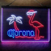 Corona Extra Pink Flamingo 3-Color LED Sign Man Cave Home Bar Pub Decor