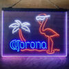 Corona Extra Pink Flamingo 3-Color LED Sign Man Cave Home Bar Pub Decor