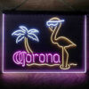 Corona Extra Pink Flamingo 3-Color LED Sign Man Cave Home Bar Pub Decor