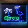 Corona Extra Pink Flamingo 3-Color LED Sign Man Cave Home Bar Pub Decor