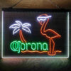 Corona Extra Pink Flamingo 3-Color LED Sign Man Cave Home Bar Pub Decor