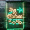 Corona Fish Sun Palm Island LED Sign Home Bar Decor