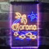 Corona Fish Sun Palm Island LED Sign Home Bar Decor