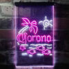 Corona Fish Sun Palm Island LED Sign Home Bar Decor